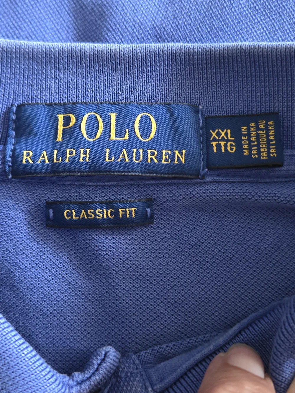 Polo by Ralph Lauren Classic Blue Polo Shirt. XXL